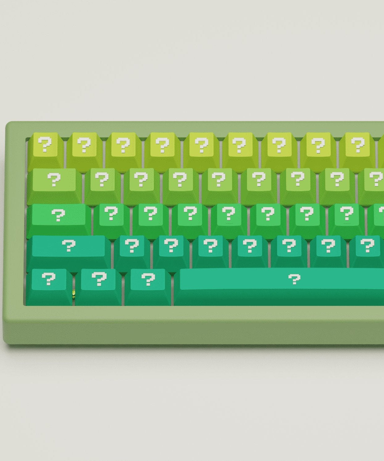 Question Design Keycaps and Mechanical Keyboard