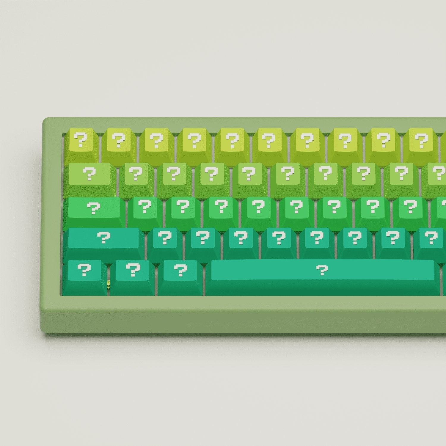 Question Design Keycaps and Mechanical Keyboard