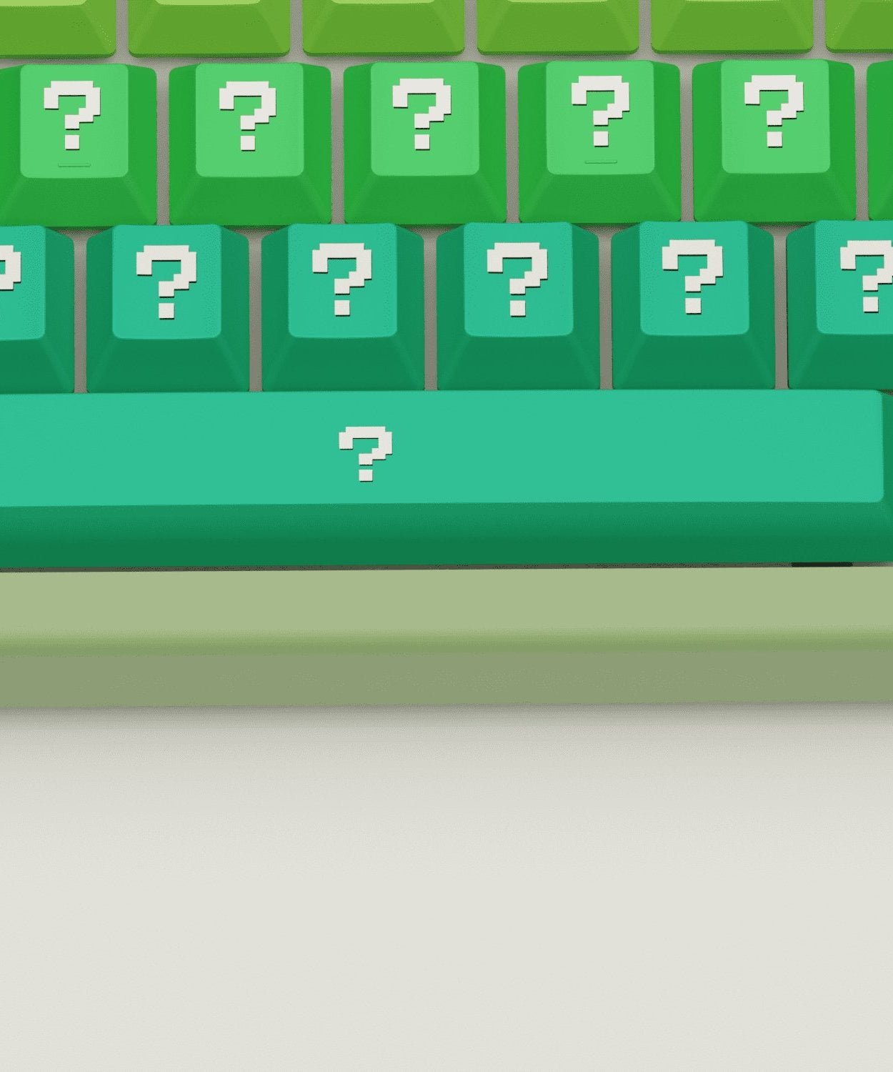Question Design Keycaps and Mechanical Keyboard