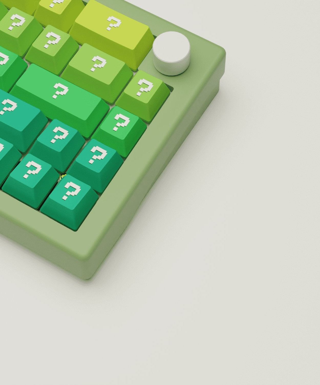 Question Design Keycaps and Mechanical Keyboard