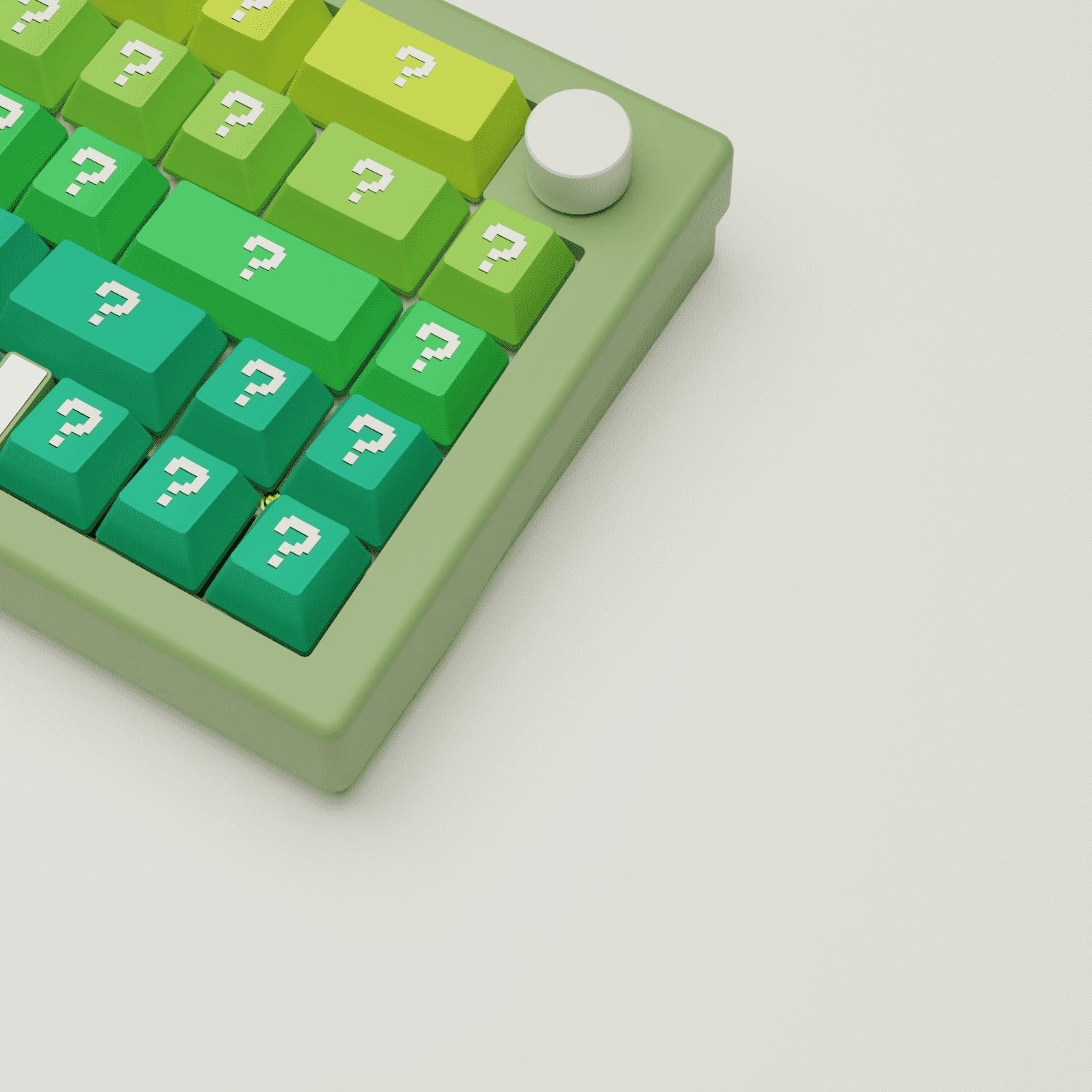 Question Design Keycaps and Mechanical Keyboard
