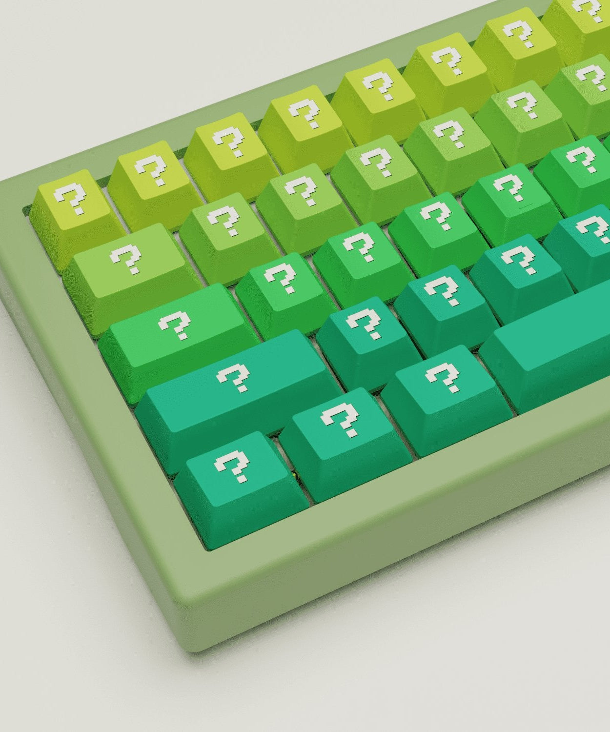 Question Design Keycaps and Mechanical Keyboard