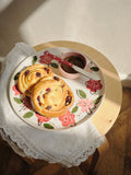 Hand-Painted Floral Dinner Plates - Unique Porcelain Design