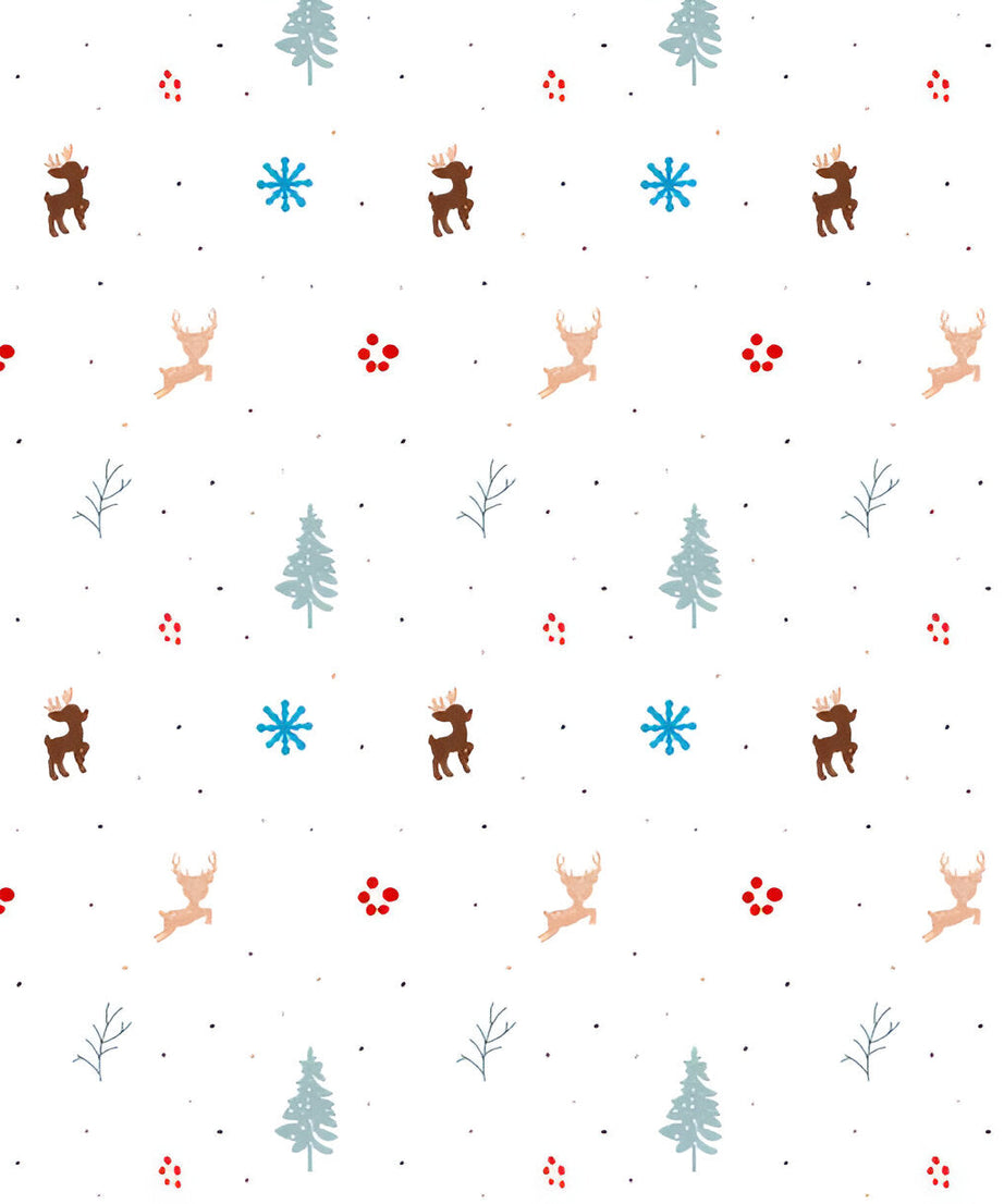 Christmas Raindeer Themed Baby Room Curtain