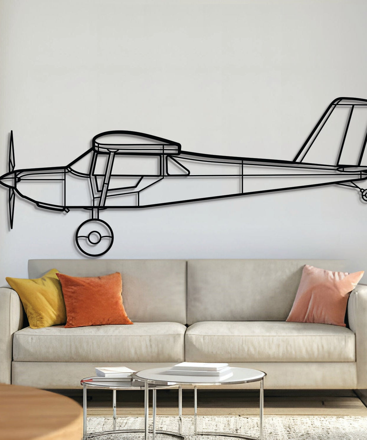 S-21 Ausgehendes Metallflugzeug Wandbild - NCP0342