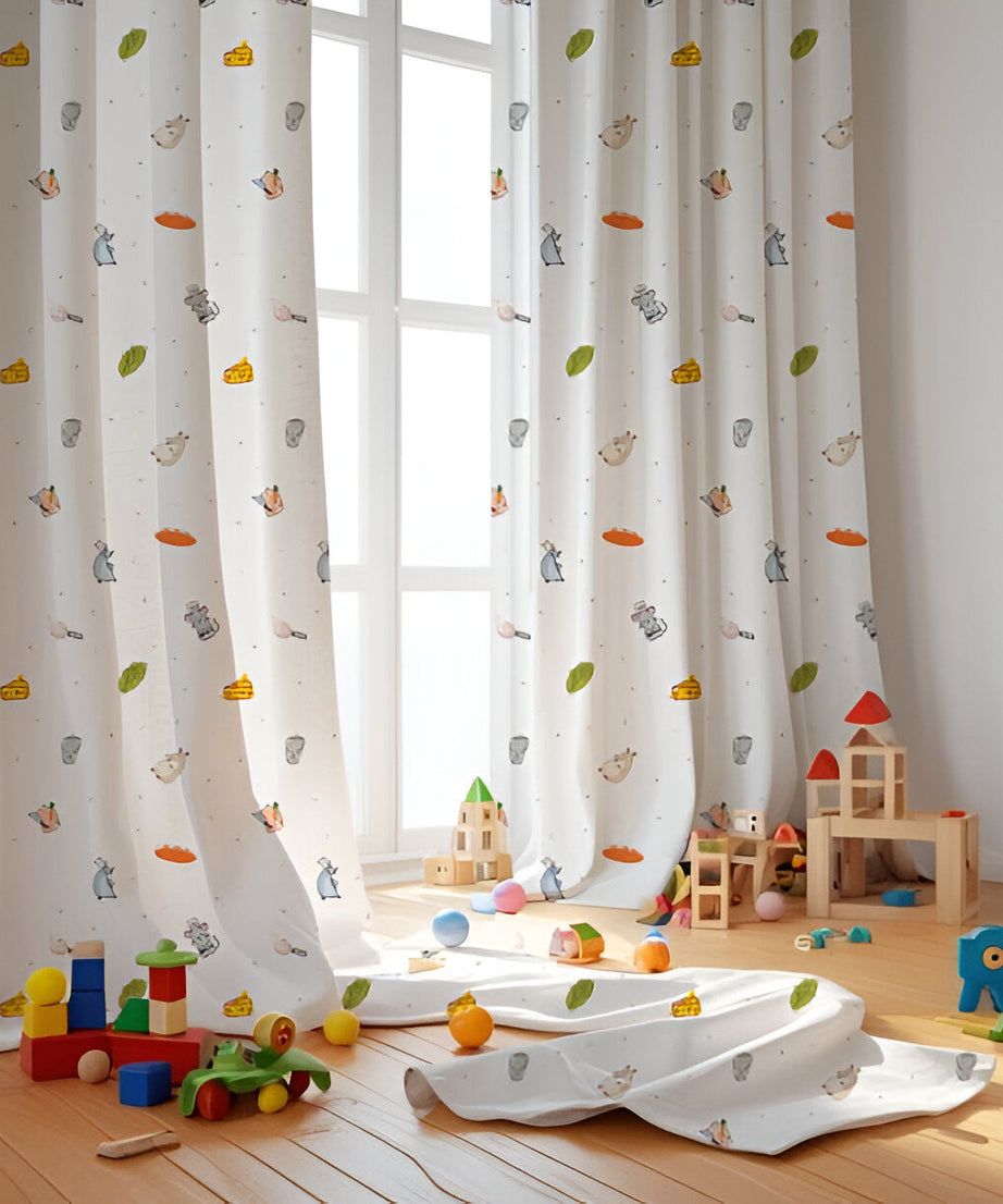 Ratatoille Themed Baby Room Curtain