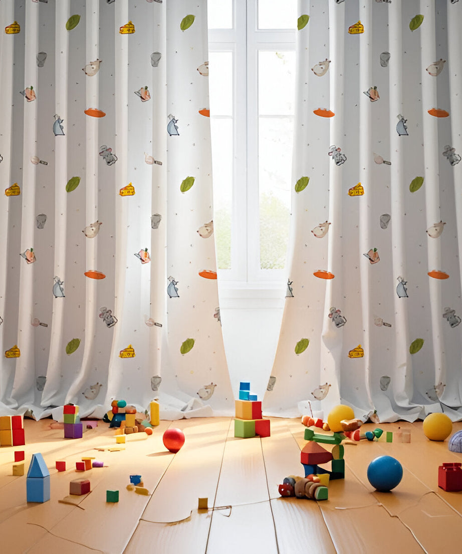 Ratatoille Themed Baby Room Curtain