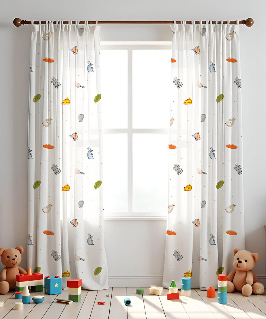 Ratatoille Themed Baby Room Curtain