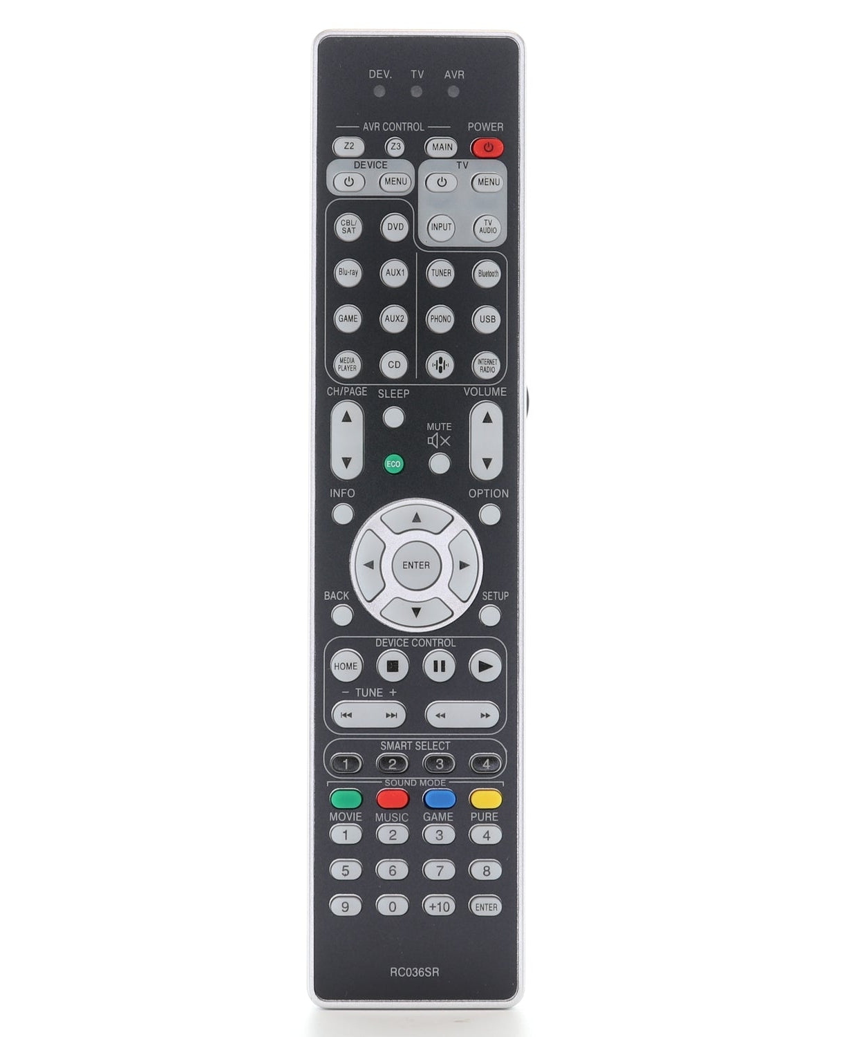 Generic RC036SR AV Receiver Remote Control | Backlight - 30701023700AS-GEN