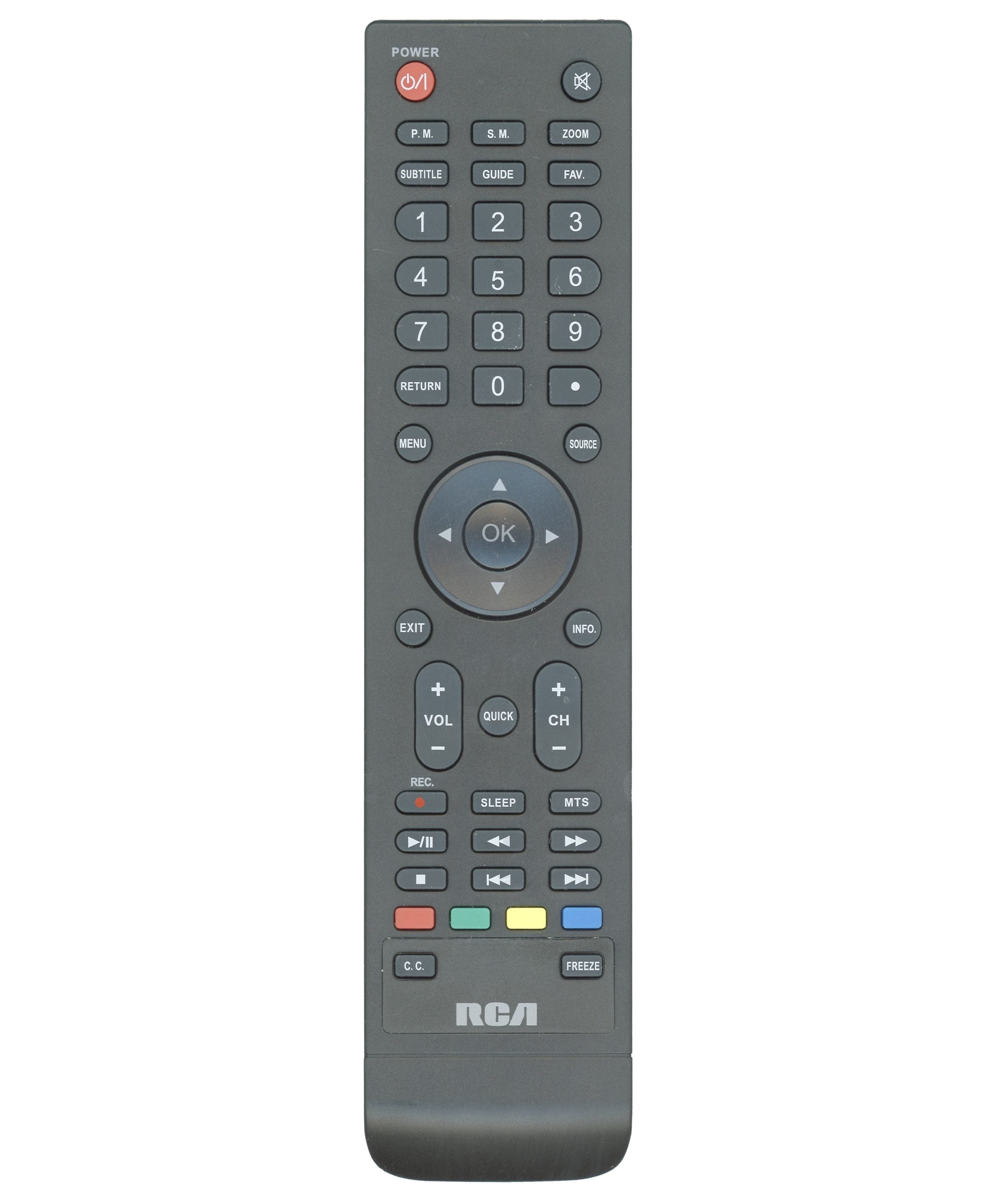 RCA 539C262129W000 TV Remote Control