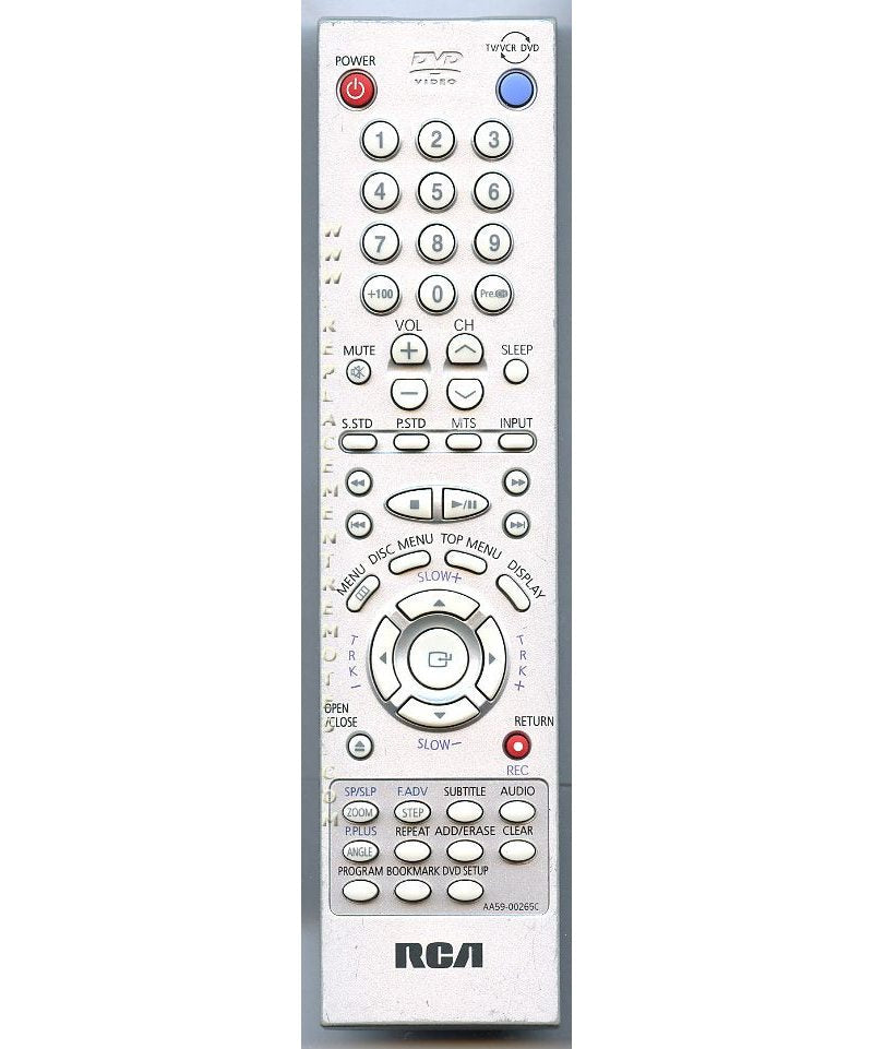 RCA AA5900265C TV/VCR/DVD Remote Control