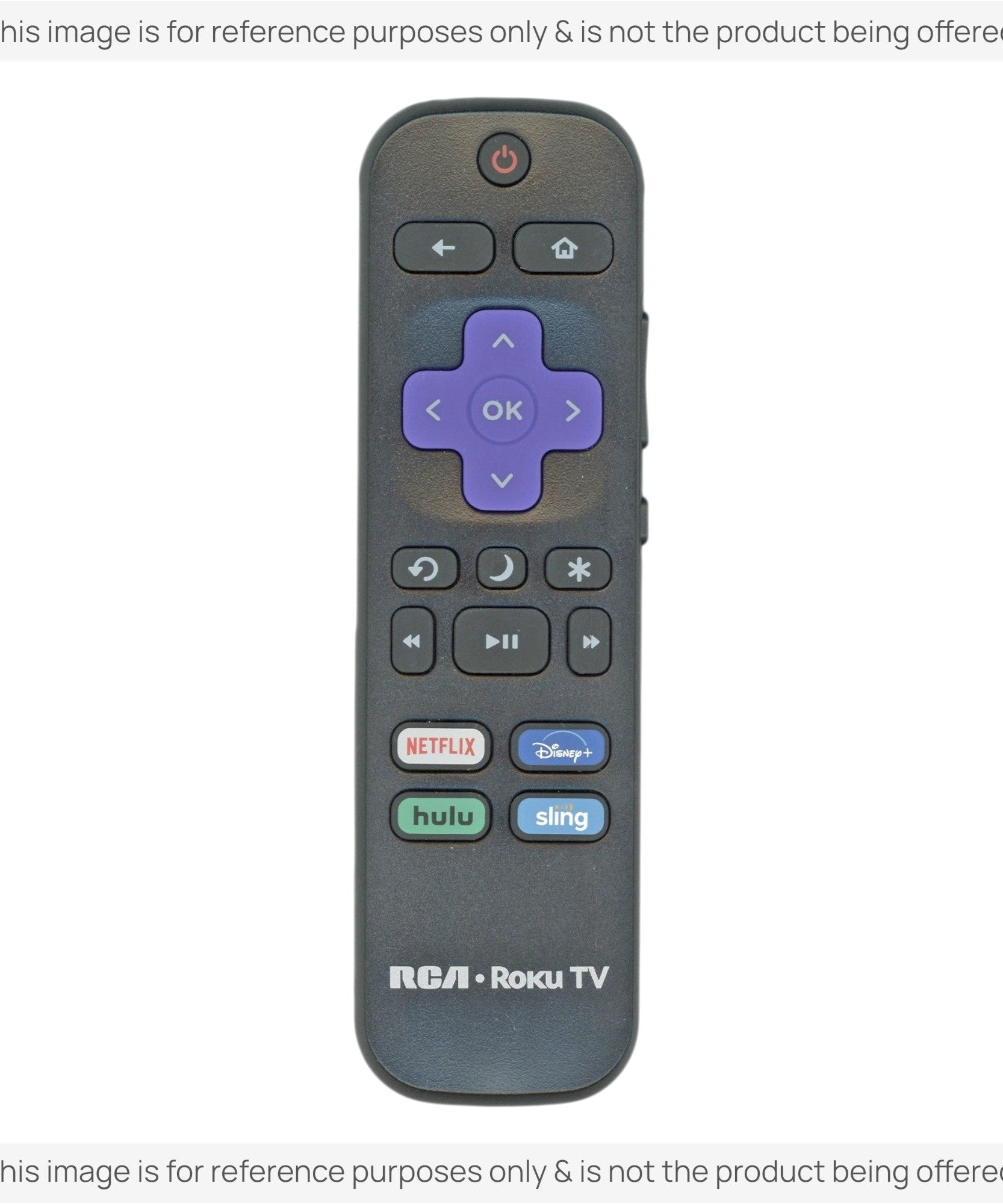 Substitute for RCA RC-AFIR ROKU TV Remote Control [RRLF16]