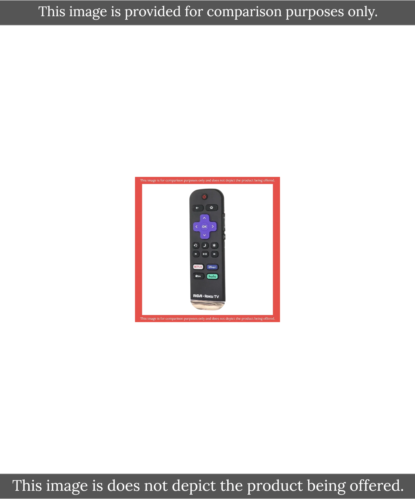 Substitute for RCA RC-ALIR 2022 ROKU TV Remote Control 3226001028 [RRLF26]