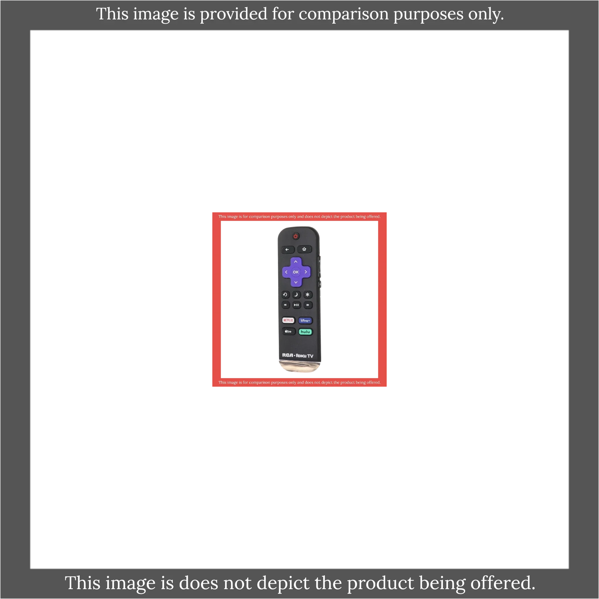 Substitute for RCA RC-ALIR 2022 ROKU TV Remote Control 3226001028 [RRLF26]