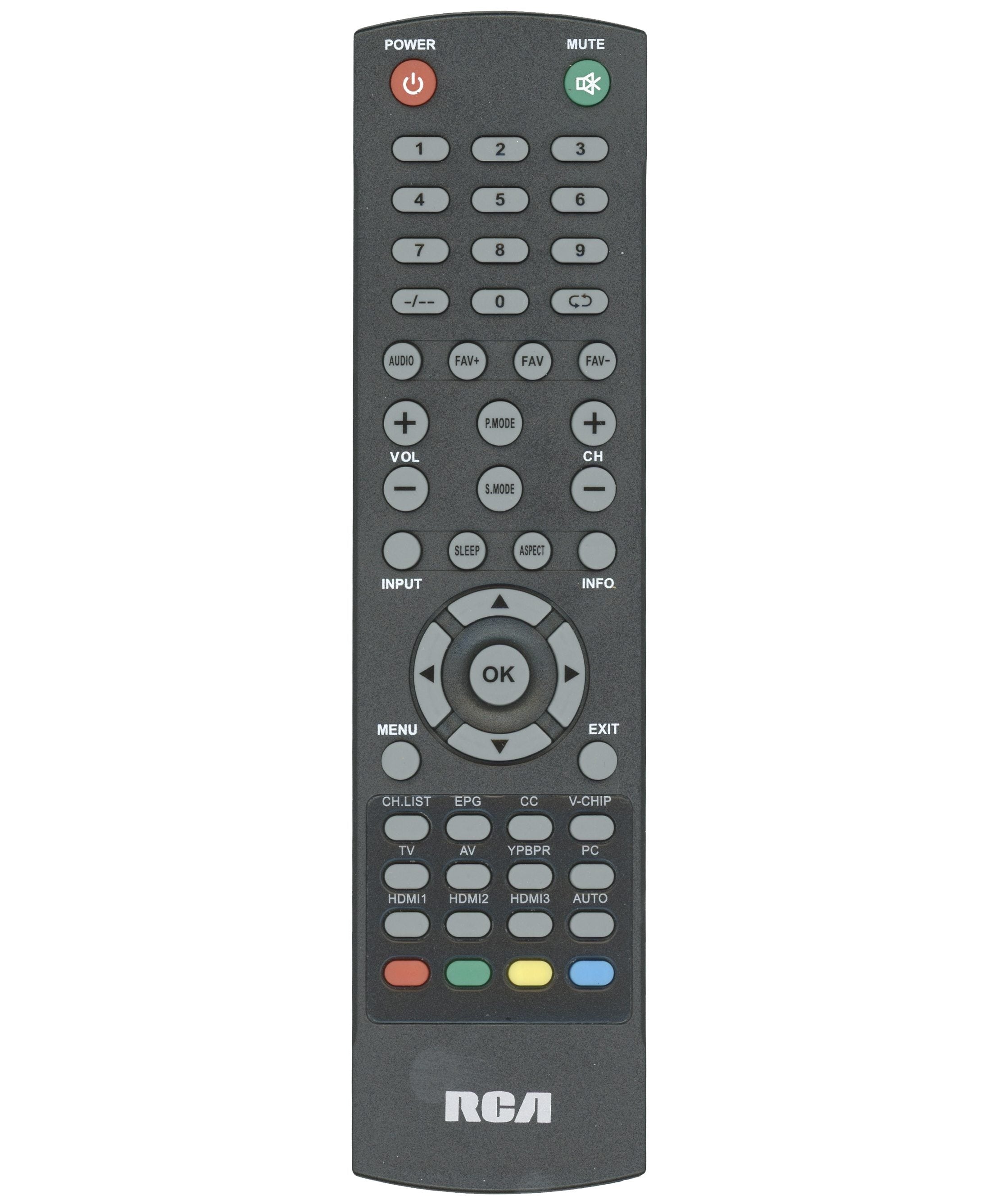 RCA RCRLDED002 TV Remote Control