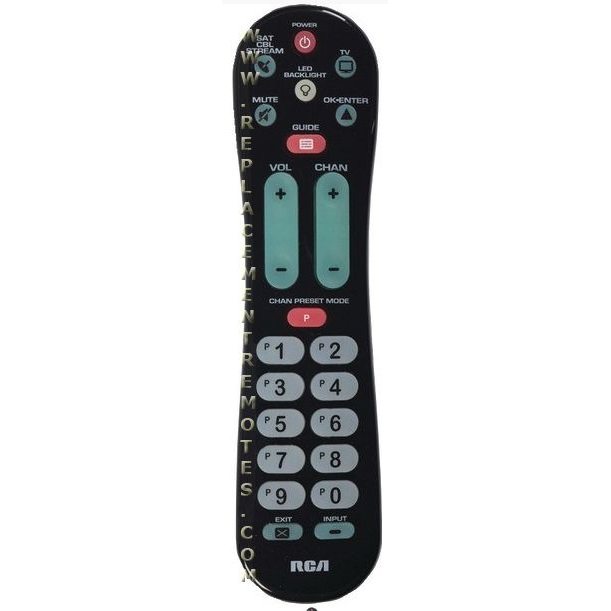 Substitute for RCA RCRPS02GR 1-Device Universal Remote Control [RRH100]