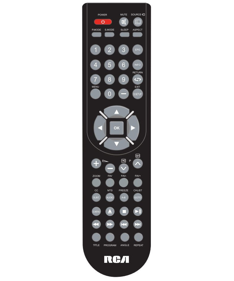 RCA RLEDV1910Arem TV/DVD Remote Control