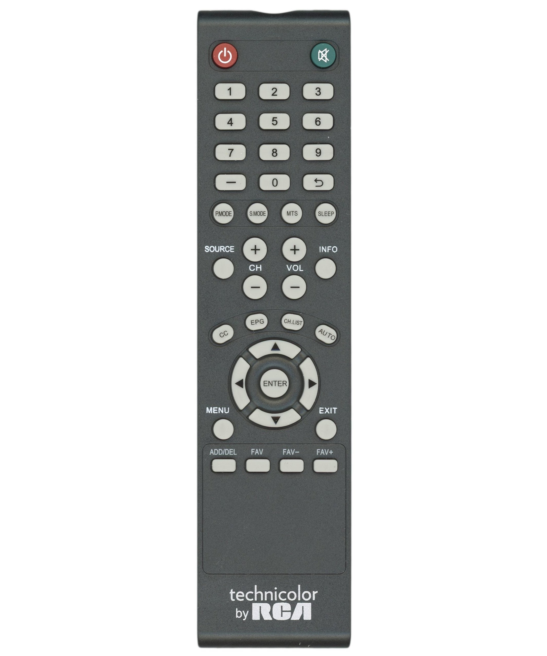 RCA TC3250ABREM Technicolor TV Remote Control