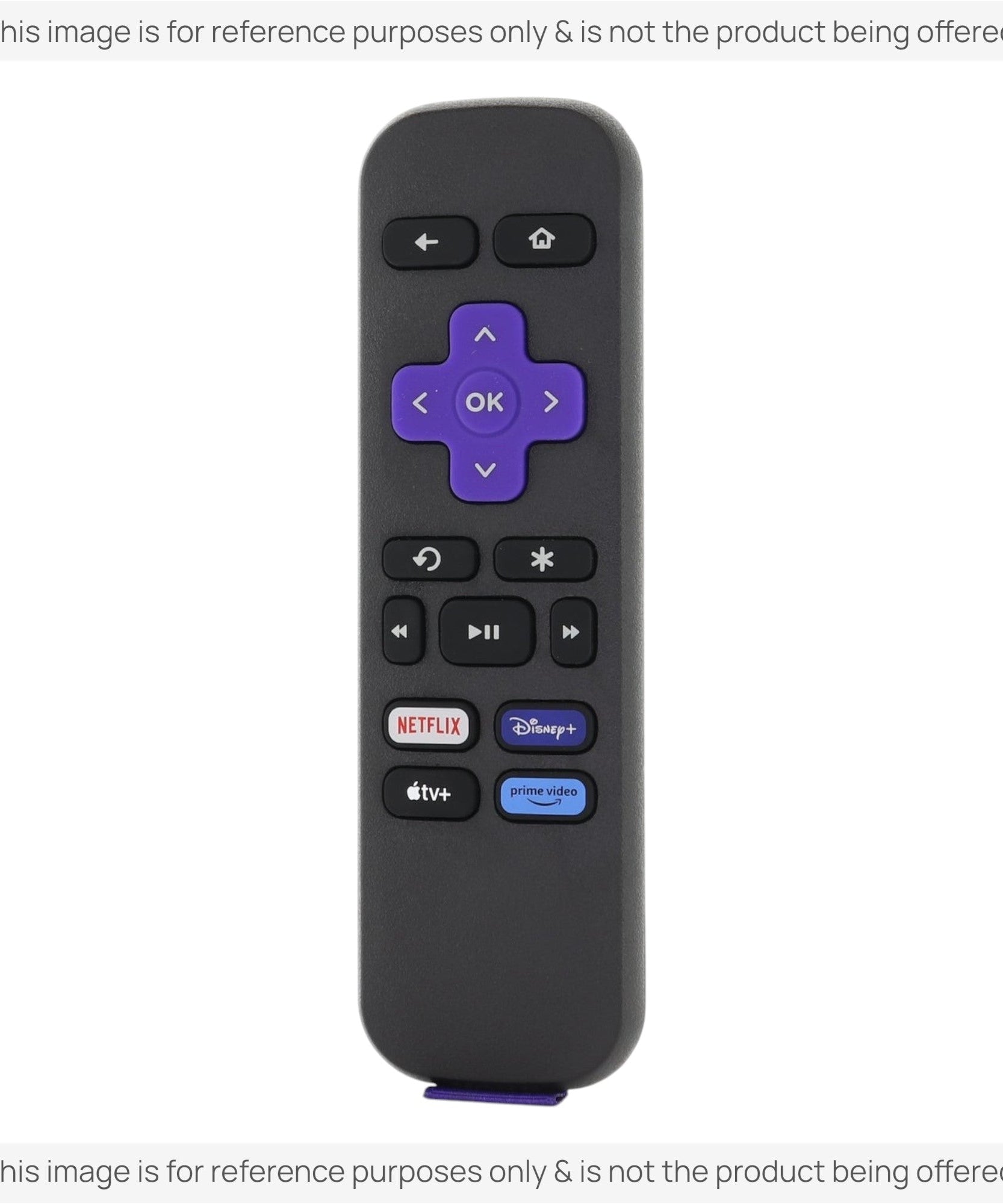 Substitute for Roku RC-ALIR / EXPRESS Streaming Remote Control 3026000188 [RRST01]