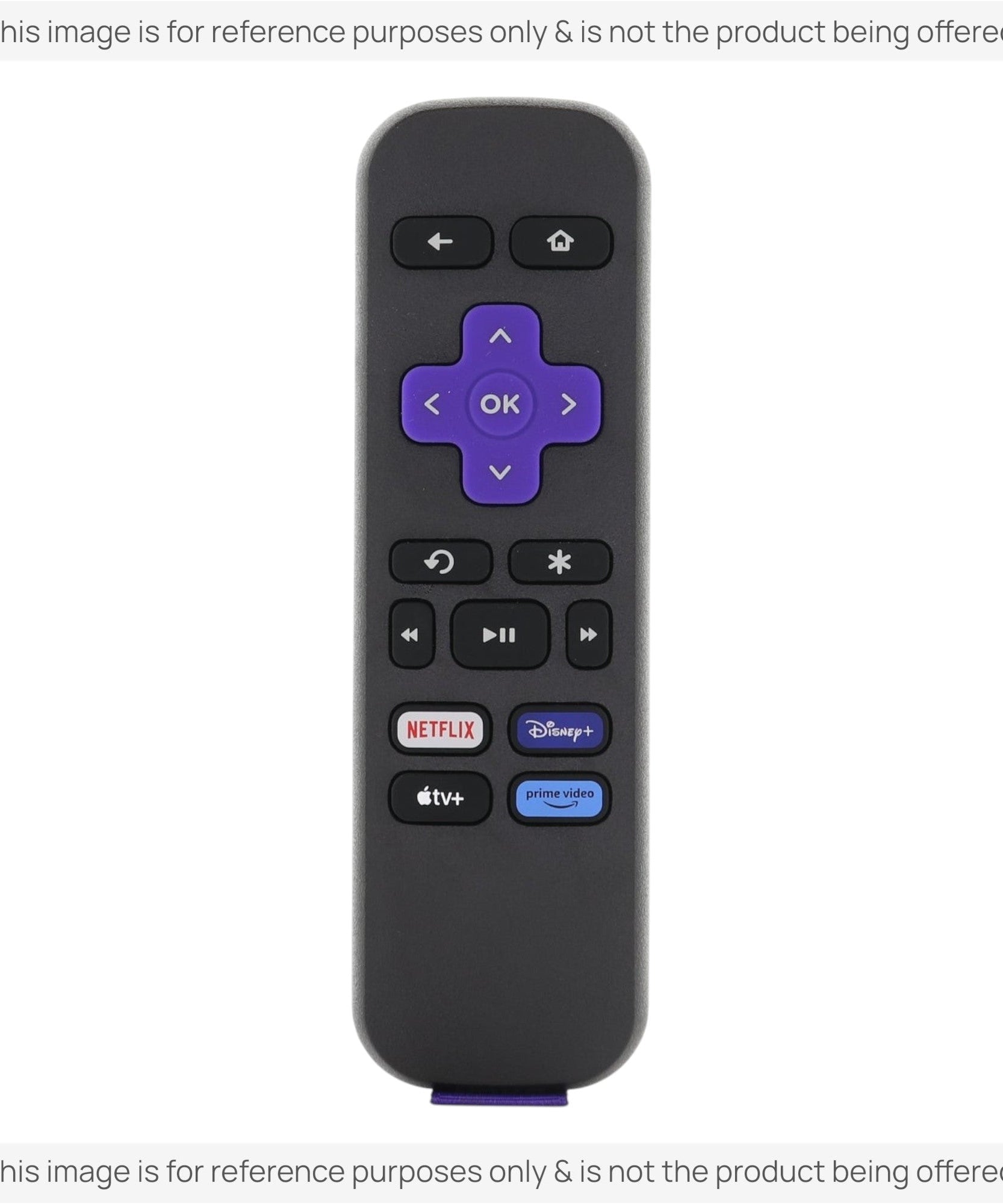 Substitute for Roku RC-ALIR / EXPRESS Streaming Remote Control 3026000188 [RRST01]