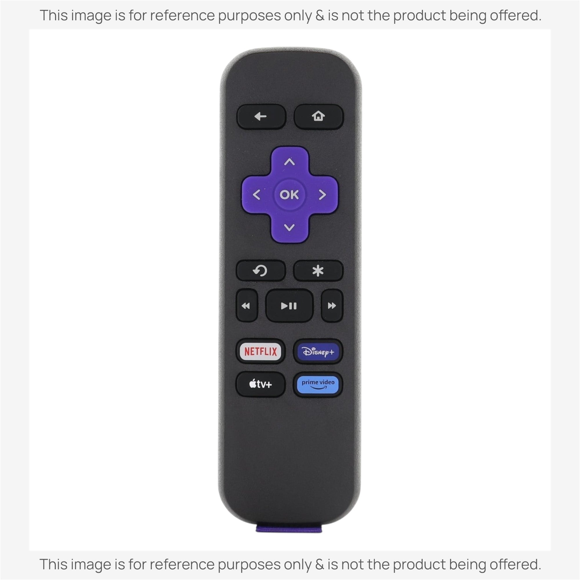Substitute for Roku RC-ALIR / EXPRESS Streaming Remote Control 3026000188 [RRST01]