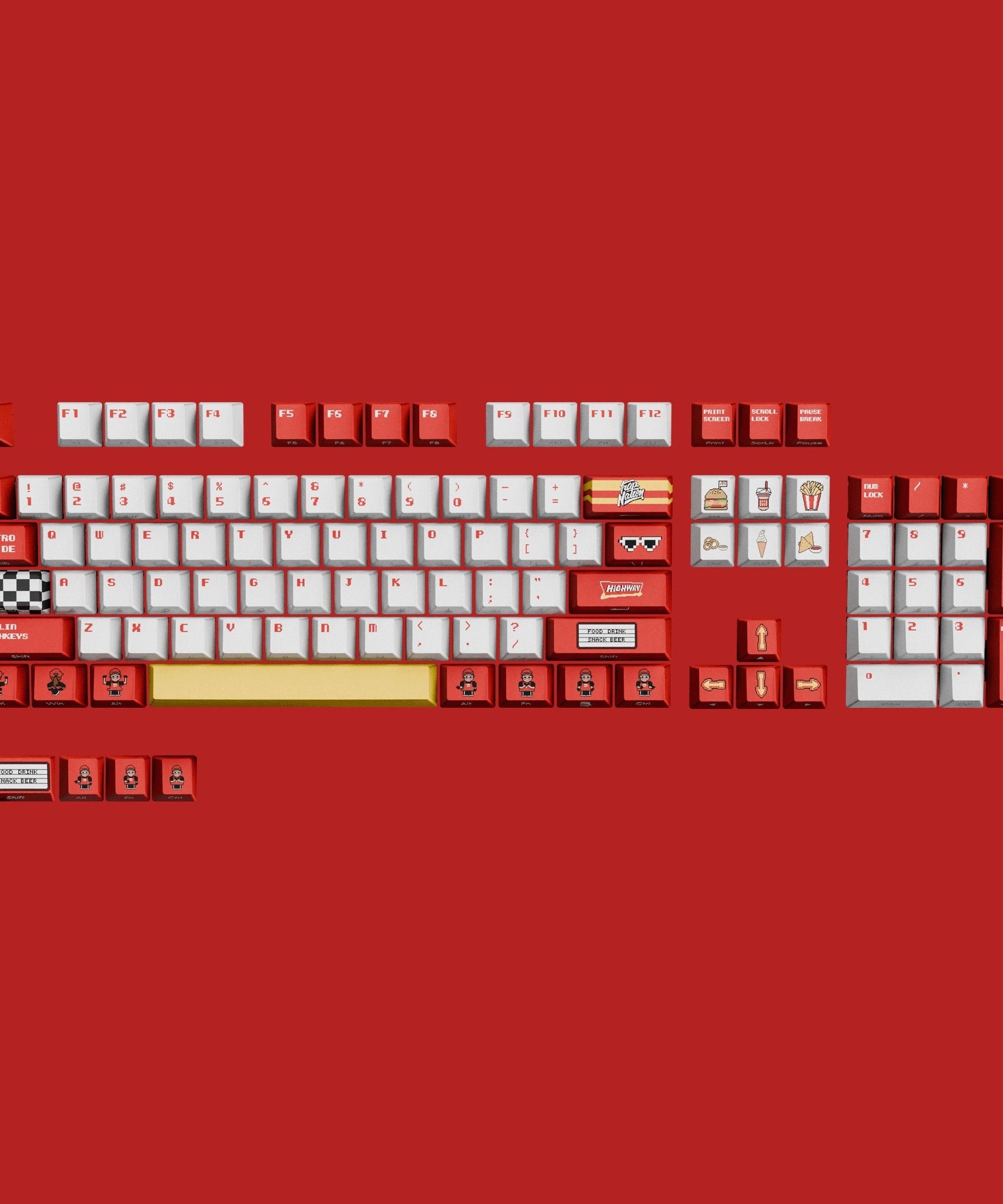 [Ready Stock] Goblin x Highway Cafe x Trap Nation Keycap Set