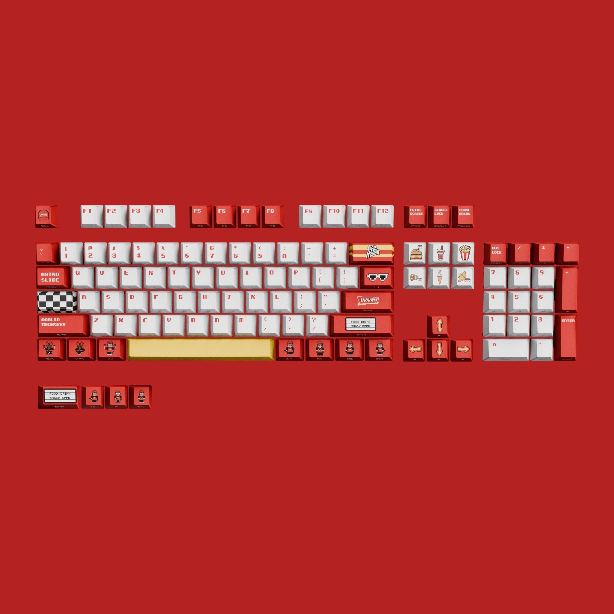 [Ready Stock] Goblin x Highway Cafe x Trap Nation Keycap Set