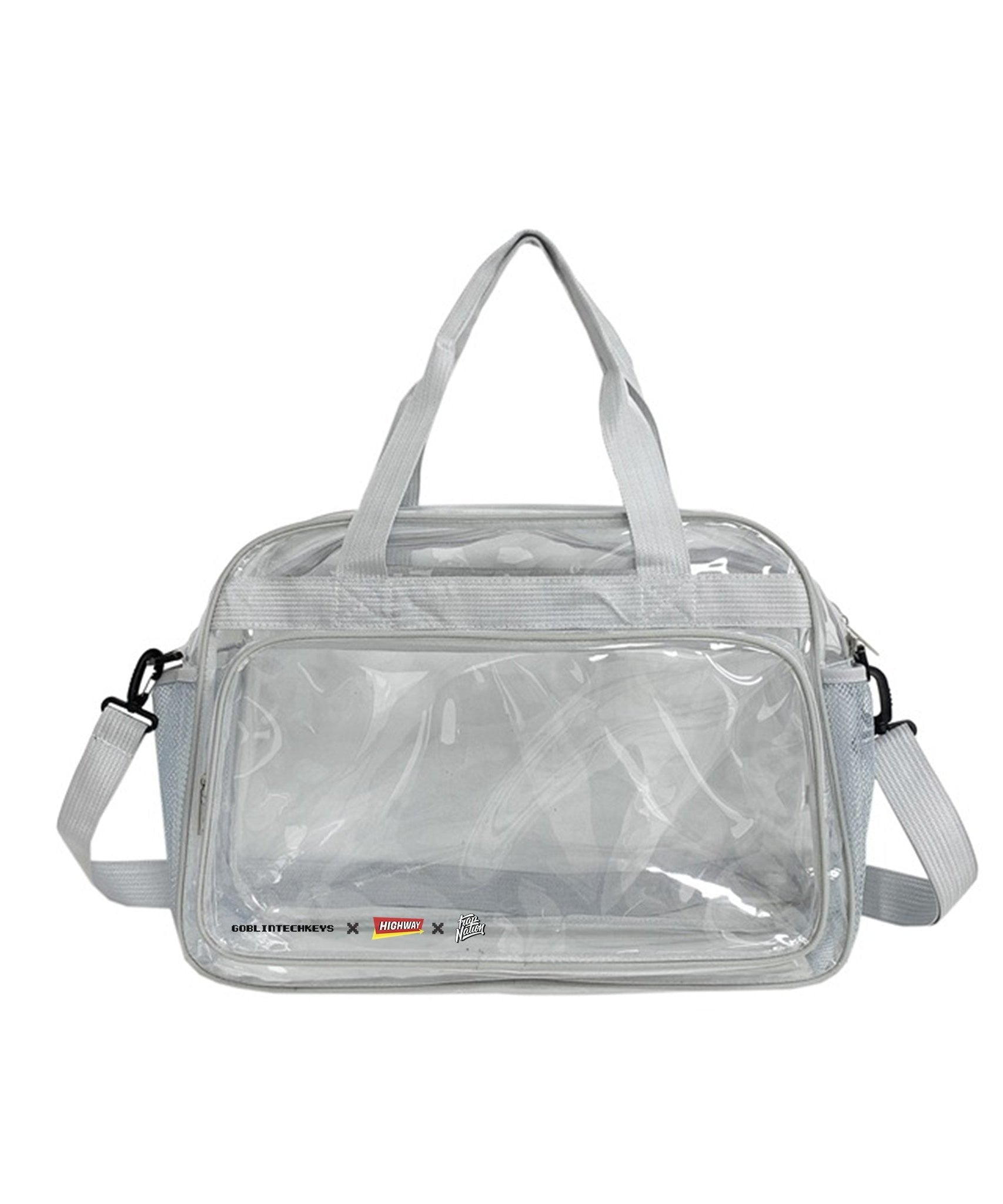 [Ready stock] Goblintechkeys x Highway Cafe x Trap Nation Transparent Sling Bag
