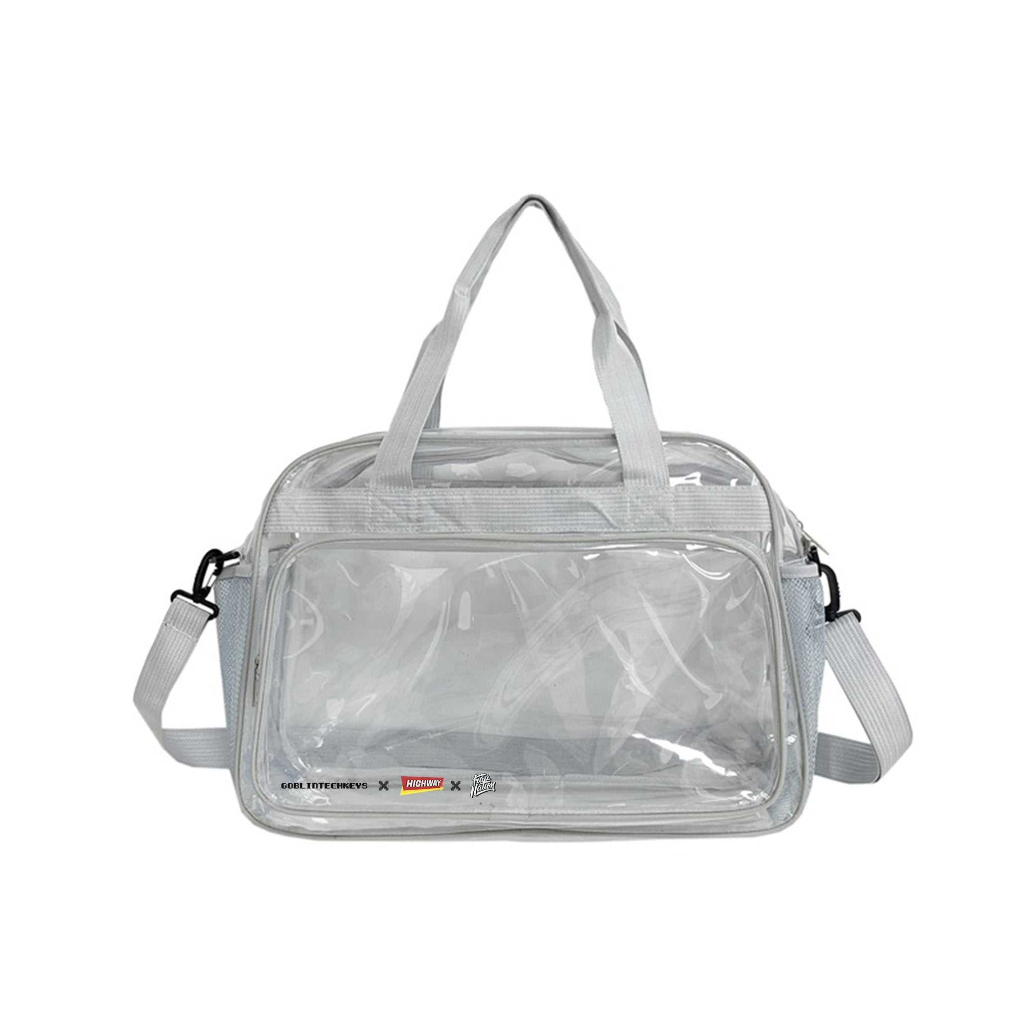 [Ready stock] Goblintechkeys x Highway Cafe x Trap Nation Transparent Sling Bag