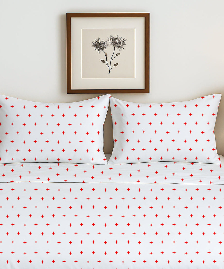 Plus Embroidered Duvet Cover Set