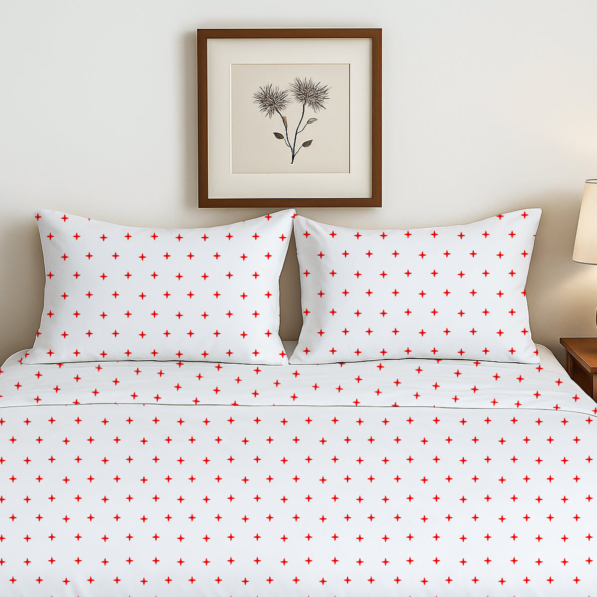 Plus Embroidered Duvet Cover Set