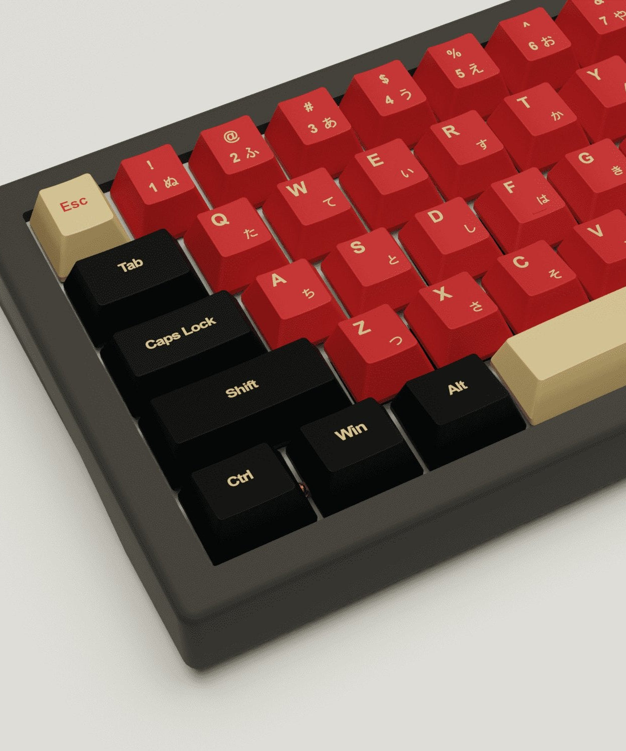 Red Samurai Design Keycaps and Mechanical Keyboard