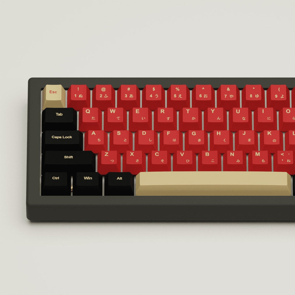 Red Samurai Design Keycaps and Mechanical Keyboard