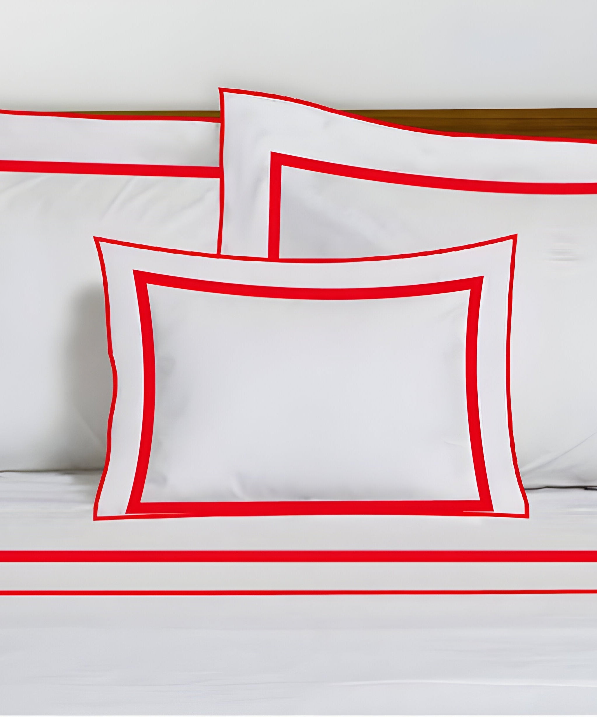 400TC Embroidery & Border Cotton Sateen Solid Duvet Cover Set