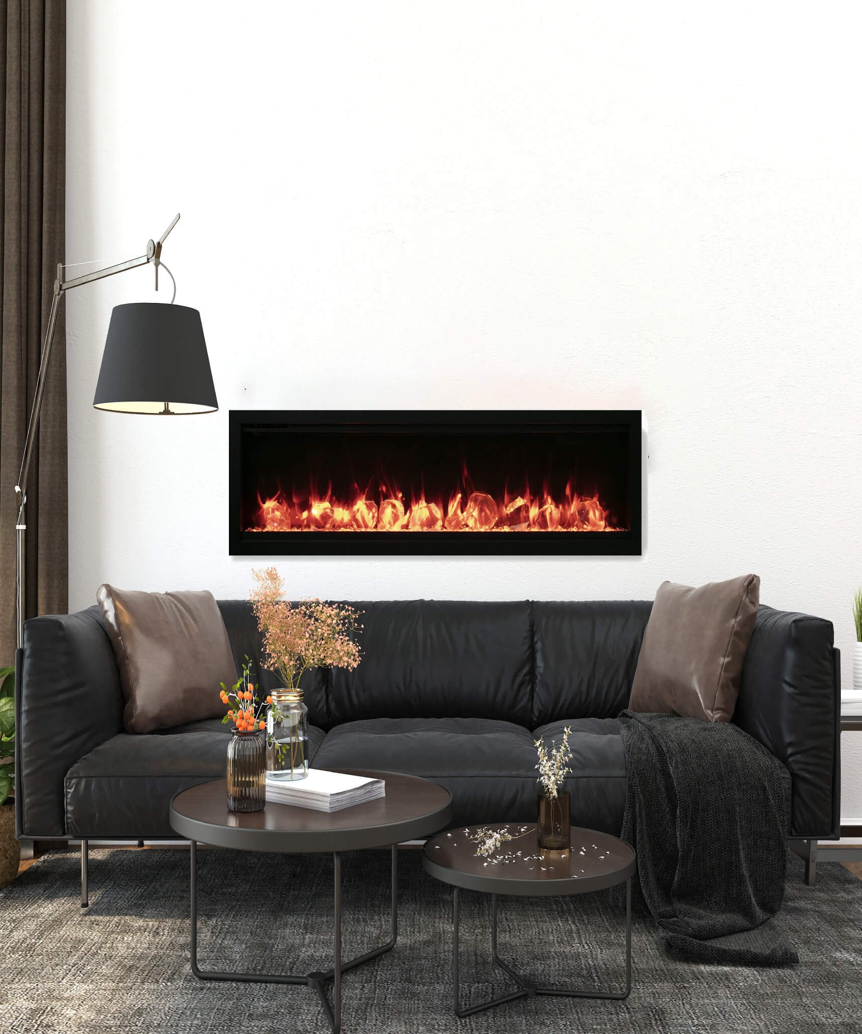 Remii Extra Slim Electric Fireplace [1027-35/45/65-XS] (SAK25687)