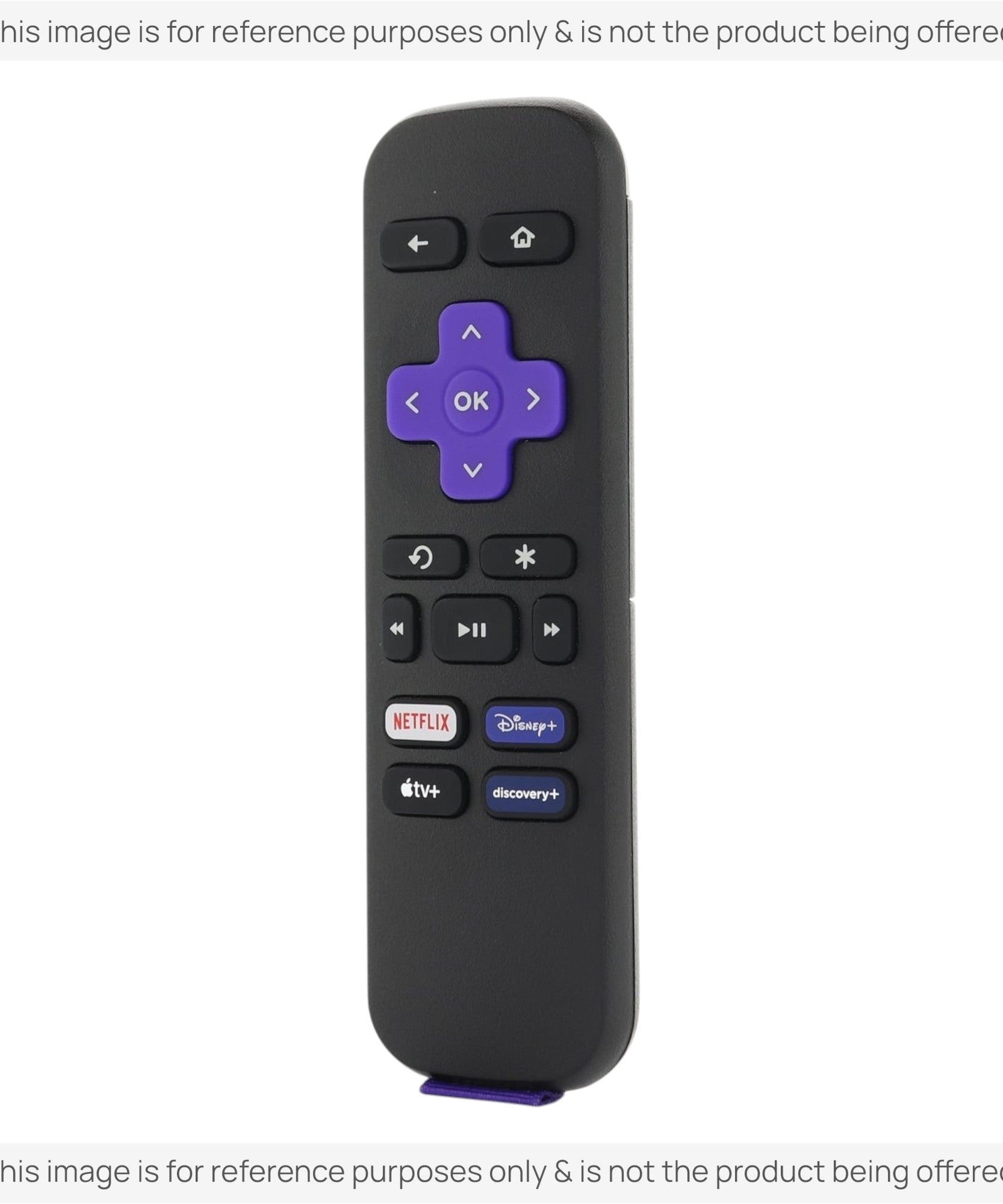 Substitute for Roku RC-ALIR EXPRESS Streaming Remote Control 3226001237 [RRST01]