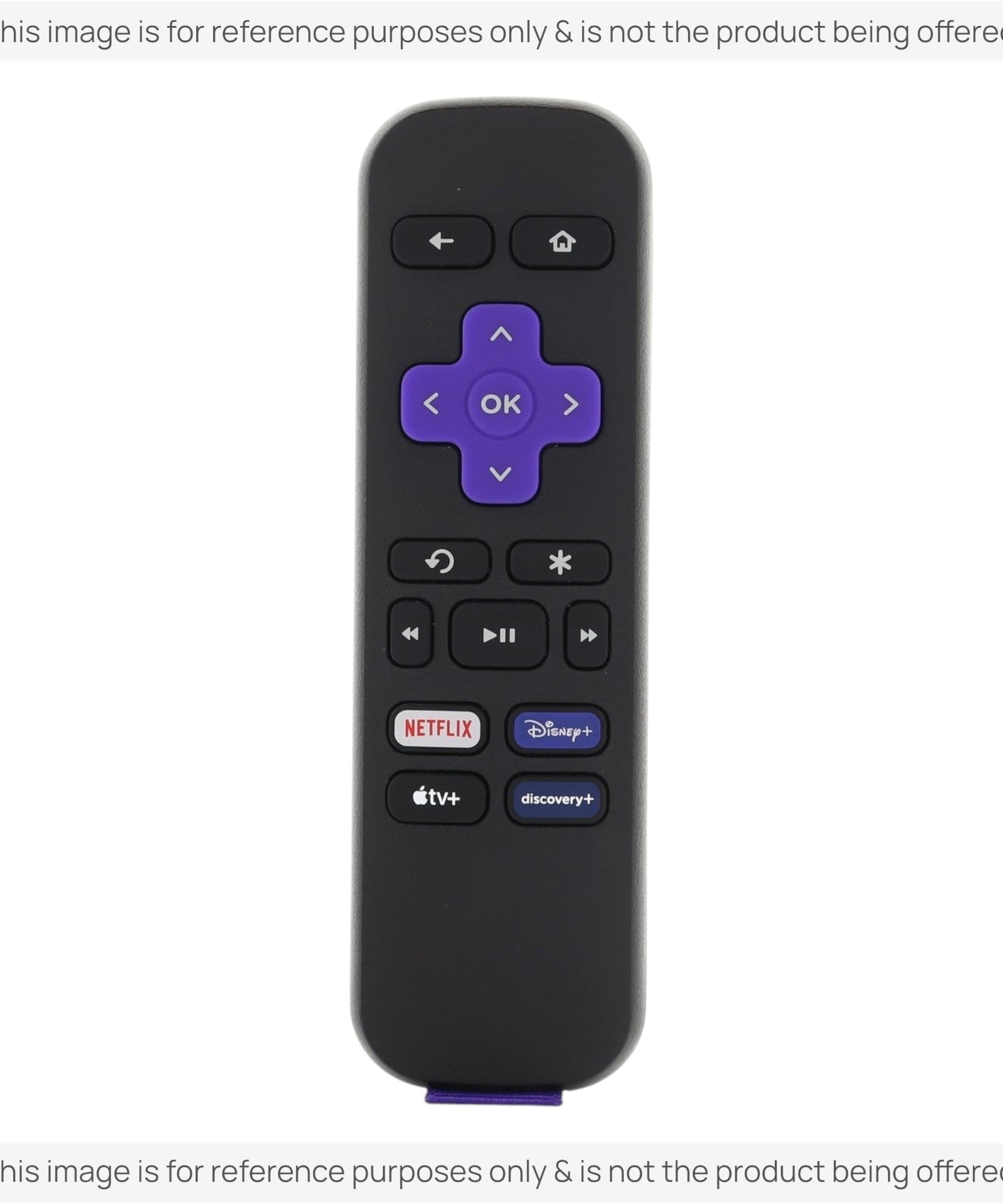 Substitute for Roku RC-ALIR EXPRESS Streaming Remote Control 3226001237 [RRST01]