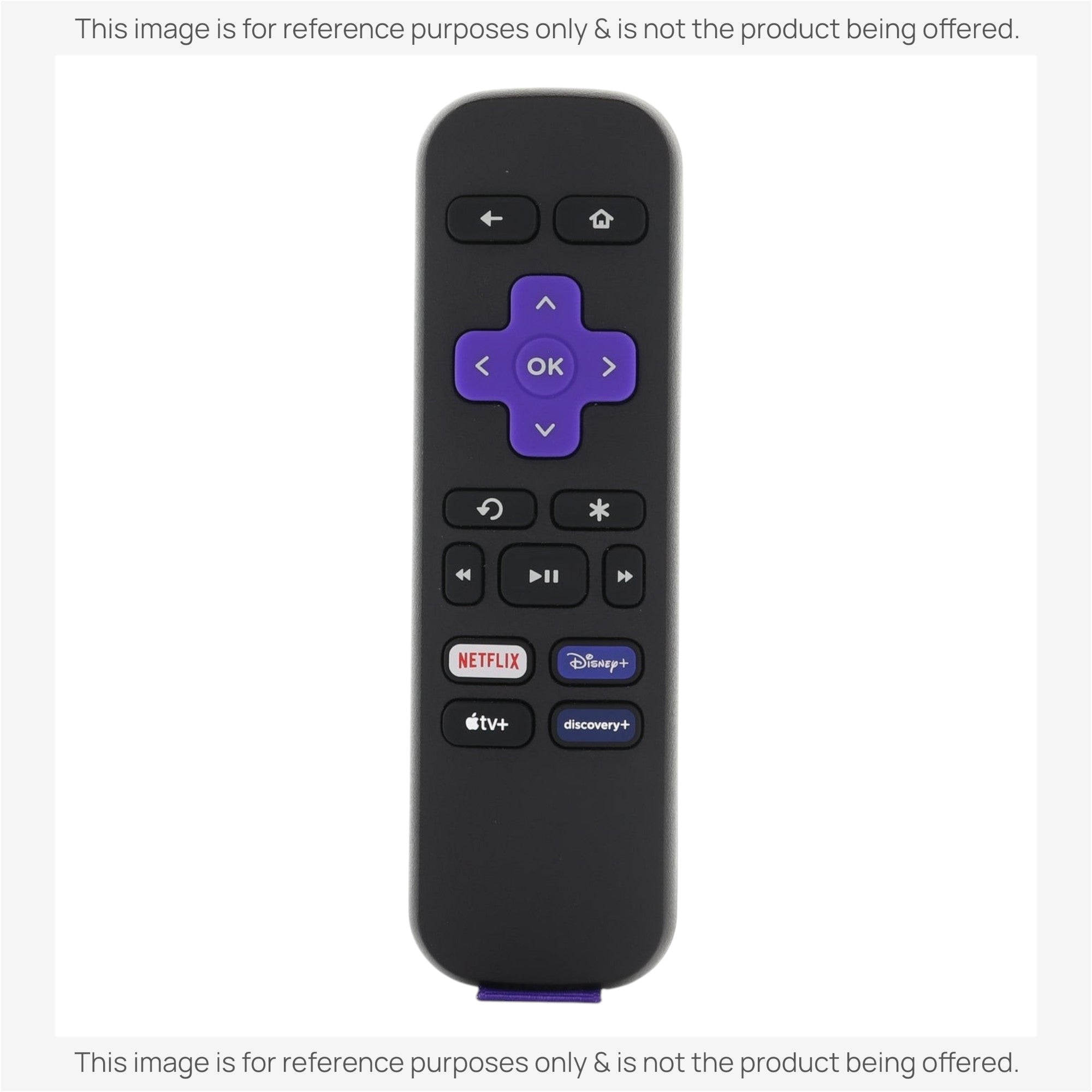 Substitute for Roku RC-ALIR EXPRESS Streaming Remote Control 3226001237 [RRST01]