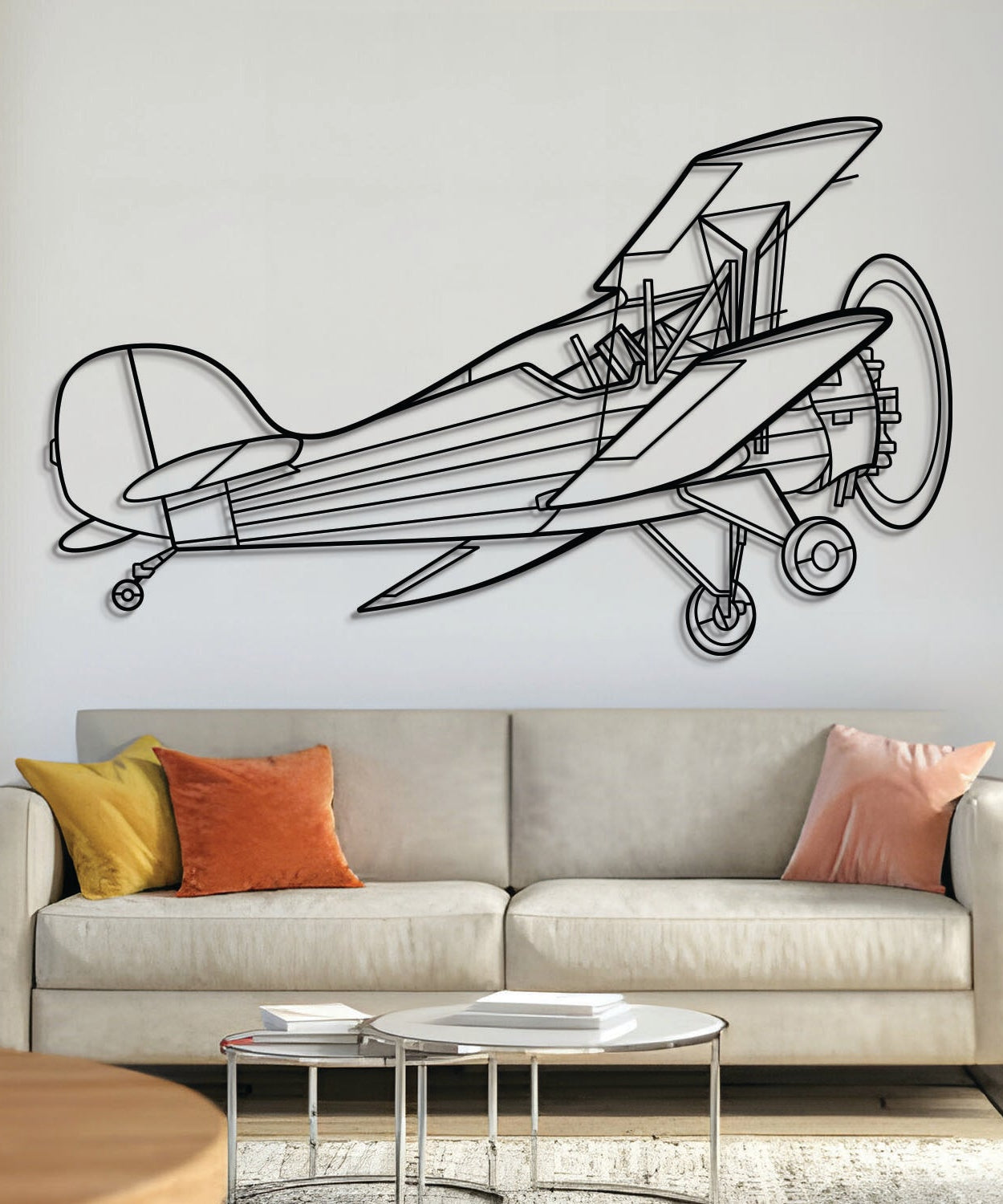 Renegade Spirit R7 Winkel-Metall-Flugzeug-Wandkunst - NCP0490