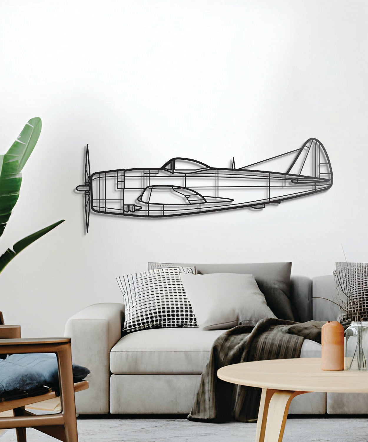 P-47D Metallflugzeug Wandkunst - NCP0110