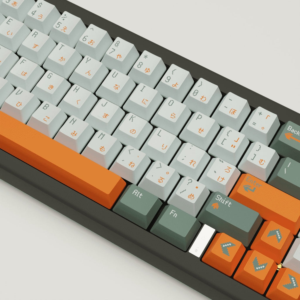 Retro Design Keycaps and Mechanical Keyboard