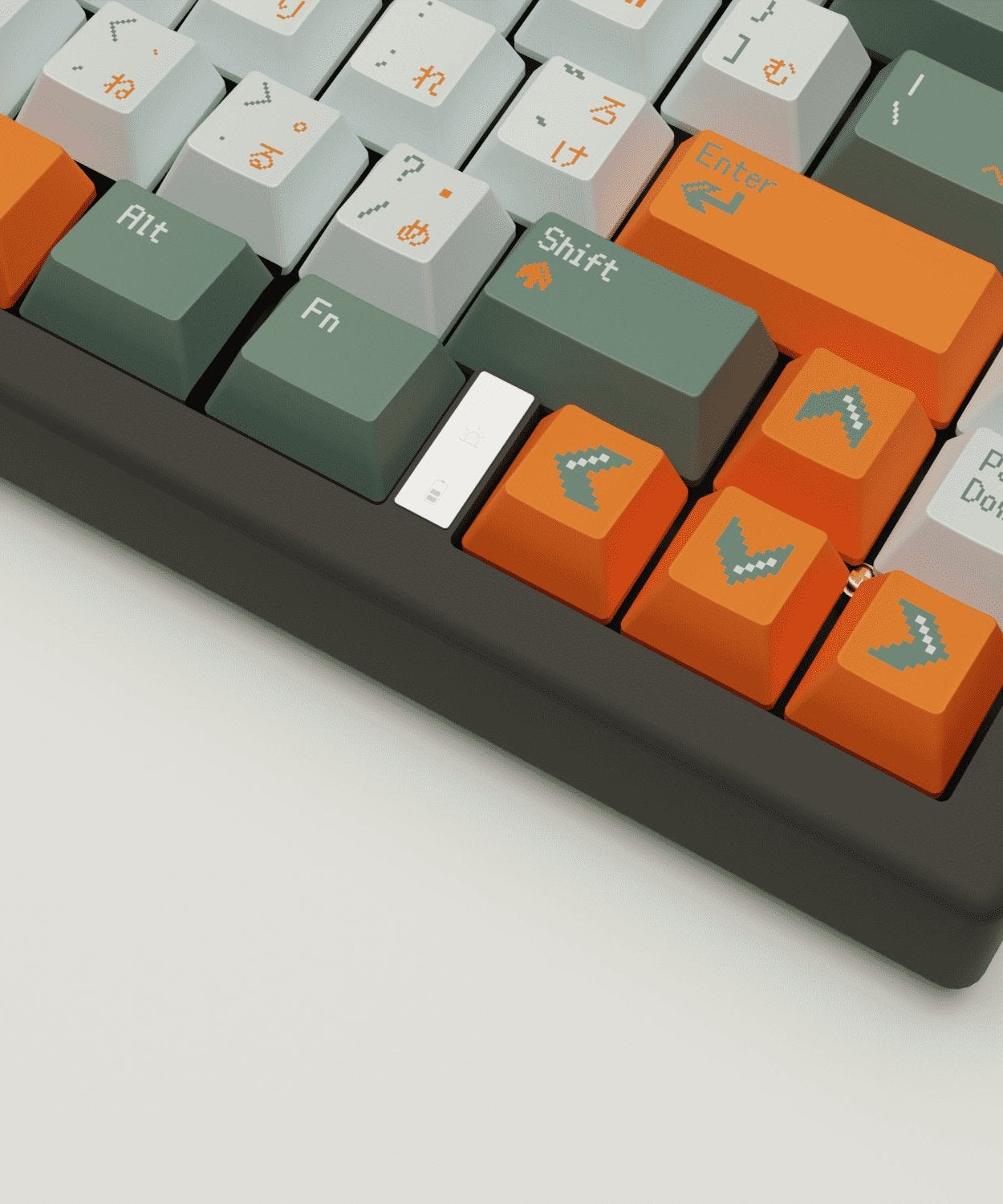 Retro Design Keycaps and Mechanical Keyboard