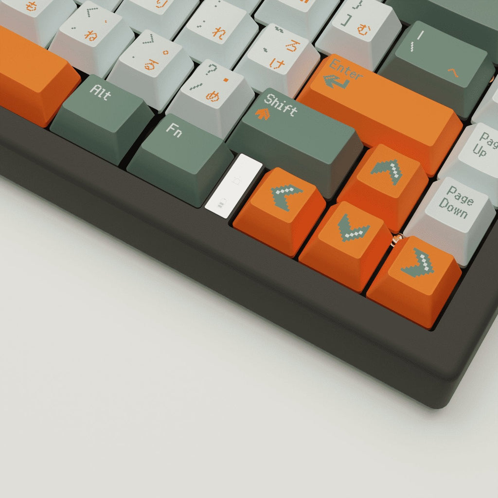 Retro Design Keycaps and Mechanical Keyboard