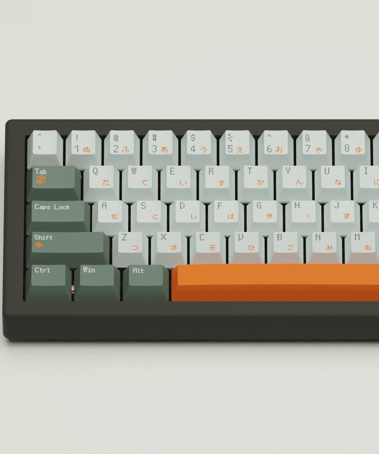 Retro Design Keycaps and Mechanical Keyboard