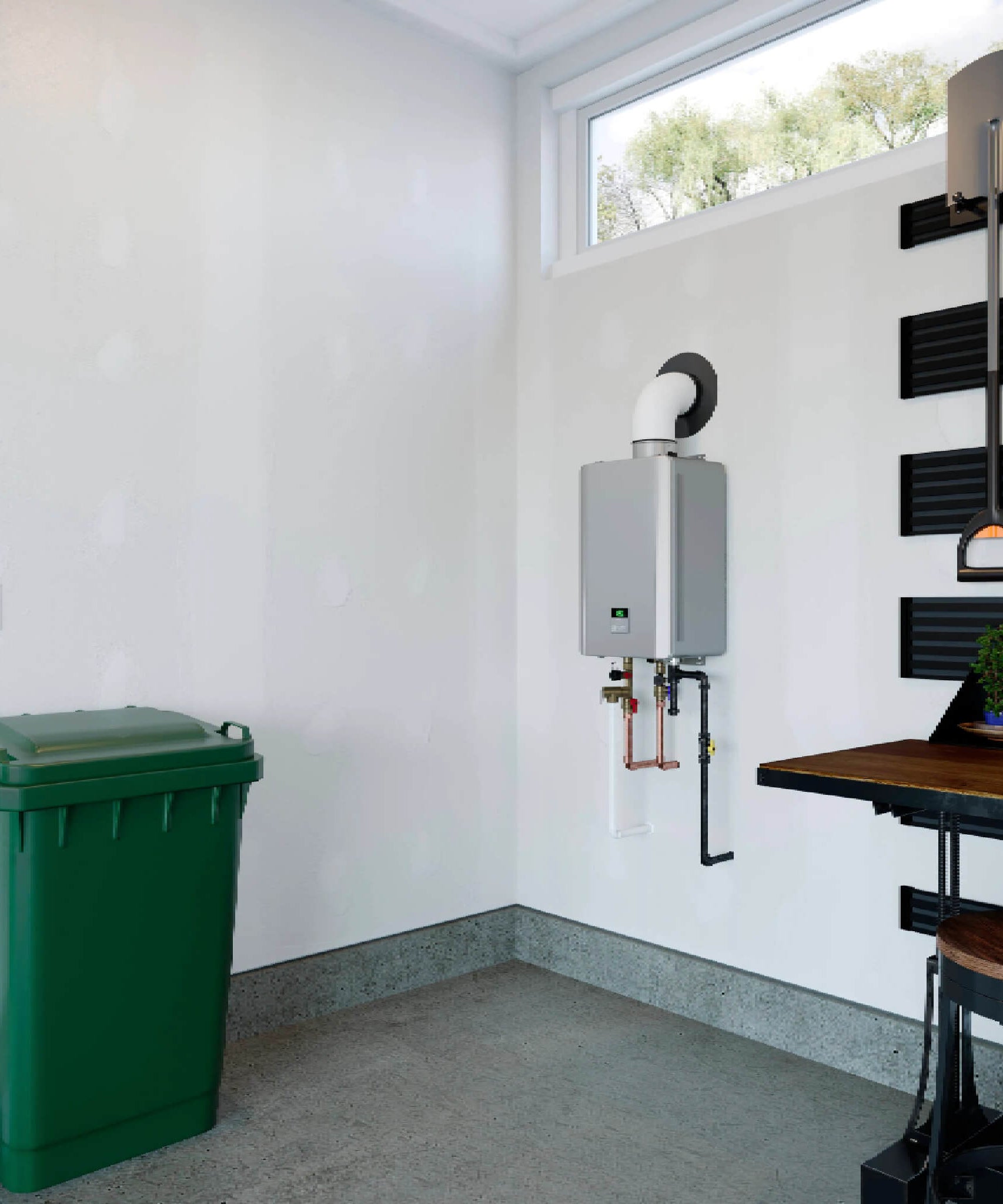 RN 9.8 GPM Indoor High-Efficiency Non-Condensing Tankless Liquid Propane Water Heater (SAK93574)