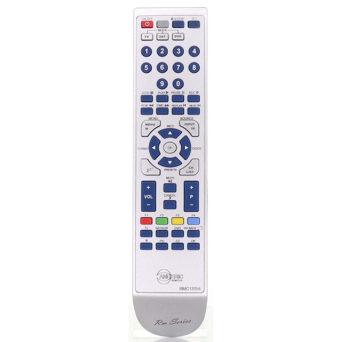 Anderic TV Remote Control for RCA RC225, RC2254702/01 - RMC12054