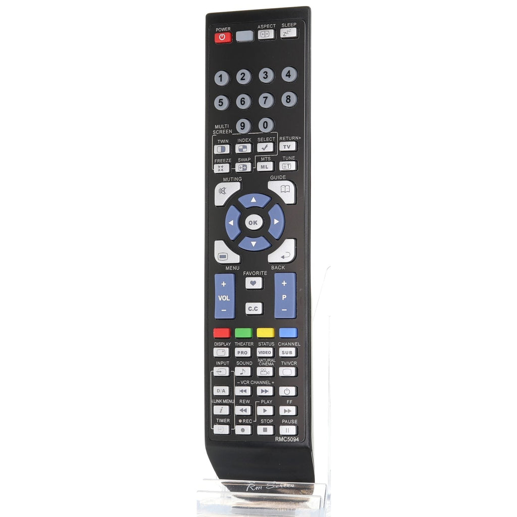 Anderic Replacement TV Remote Control for JVC RM-C322G, RM-C1200G, RM-C14G, and More - RMC5094