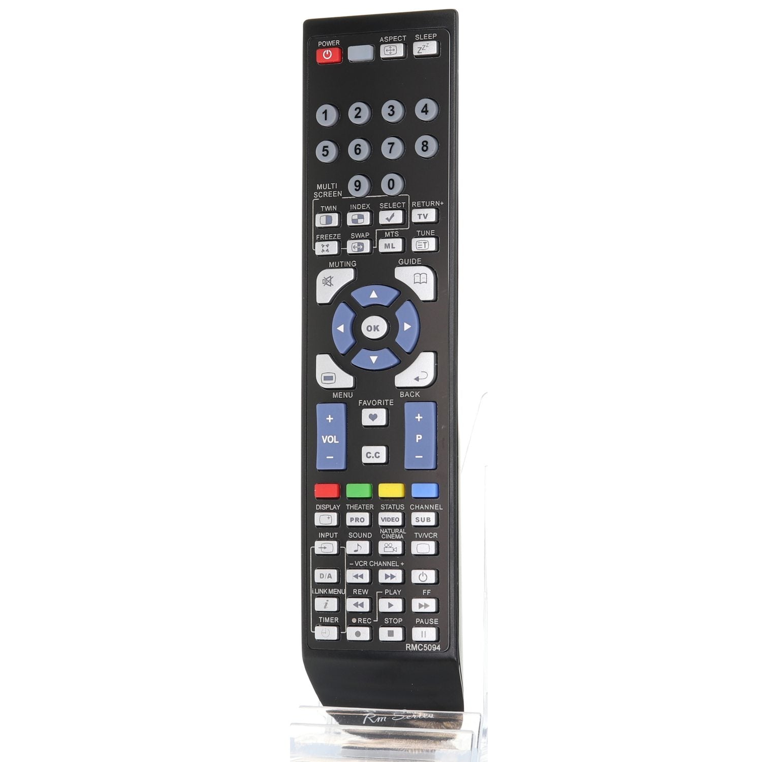 Anderic Replacement TV Remote Control for JVC RM-C322G, RM-C1200G, RM-C14G, and More - RMC5094