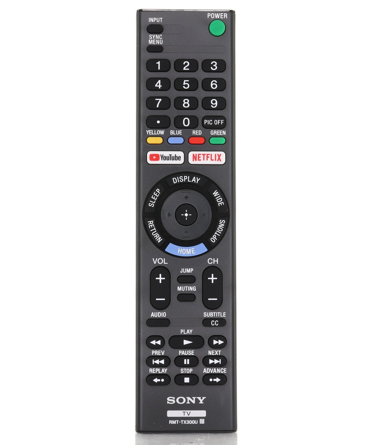 Sony RMT-TX300U SMART TV Remote Control | Netflix | Youtube - 1-493-312-12