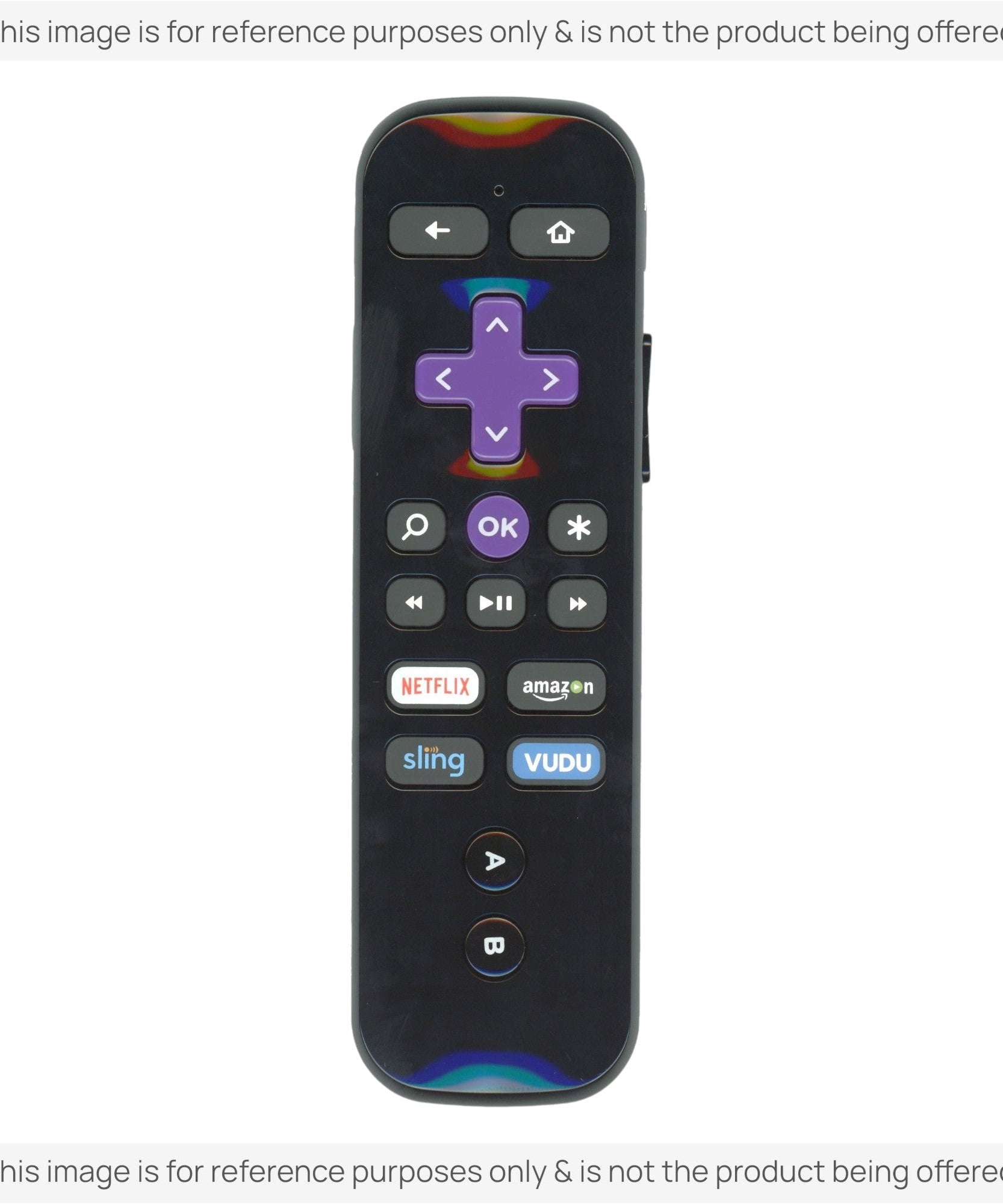 Substitute for Roku 3226000173 Streaming Remote Control [RCGZ1, NO GAME KEYS / HEADPHONE JACK]